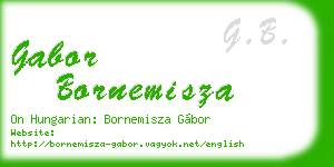 gabor bornemisza business card