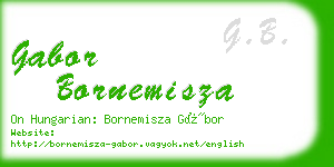 gabor bornemisza business card